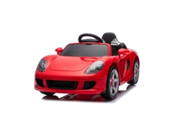 Coche Eléctrico Infantil Porsche Carrera Gt De Chipolino Con Control Remoto Y Bluetooth - Red