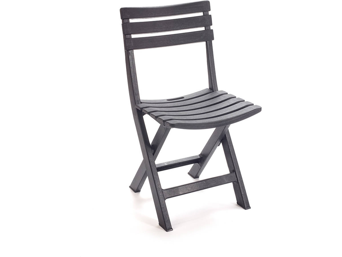 Silla Plegable IPAE-PROGARDEN Negro (44x41x78 cm)