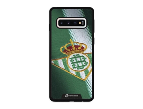 Funda Móvil Oficial Real Betis Fc para Samsung Galaxy S10 PHONECASES3D Piel Sintética Negro