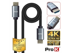 Cable HDMI 2.0 UHD 4K macho a macho de 1 m PRO K