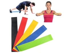 5 Bandas Elásticas De Resistencia/bandas De Goma - Multicolor Para Entrenamiento