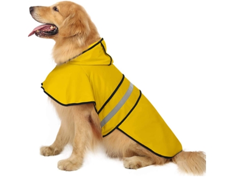 Uero Ajustable Reflectante Para Mascotas Impermeable Para Perros Con Capucha Poncho Impermeable Para Perros Y Cachorros Pequeños A Grandes ELKUAIE S