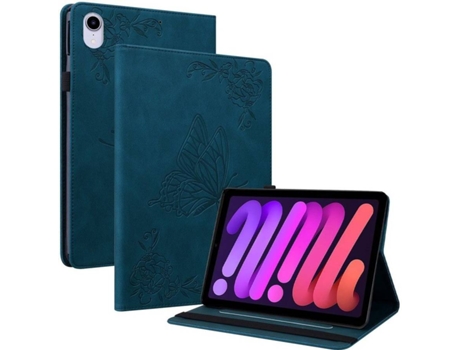 Carcasa Tablet iPad Mini 6 2021 HFS-HOUSE Mariposa Azul