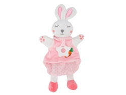 Fantoche De Mão Coelho Pelúcia Bebê Brinquedo Conforto Lavável Para Soneca Brincadeira