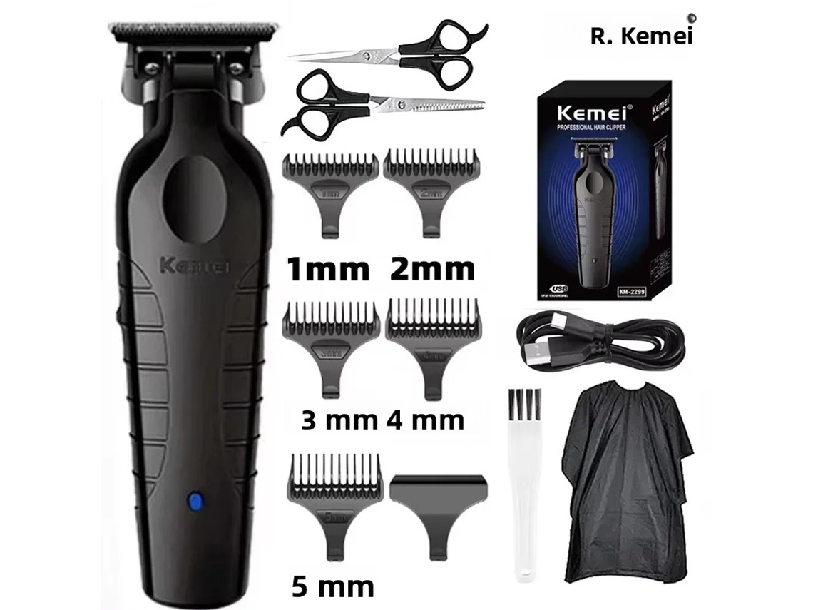 (set B) Cortapelos Inalámbrico Profesional Para Recortar Barba De Hombre