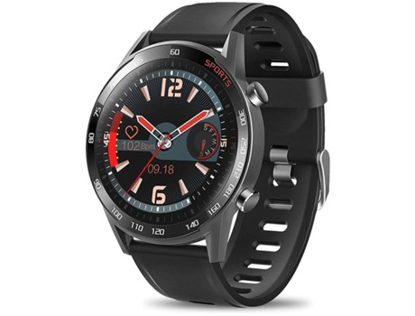 Smartwatch ENKERS Ip68 Impermeable Reloj Redondo para Hombres Mujeres  Fitness Tracker Monitor de Frecuencia Cardía-Gris