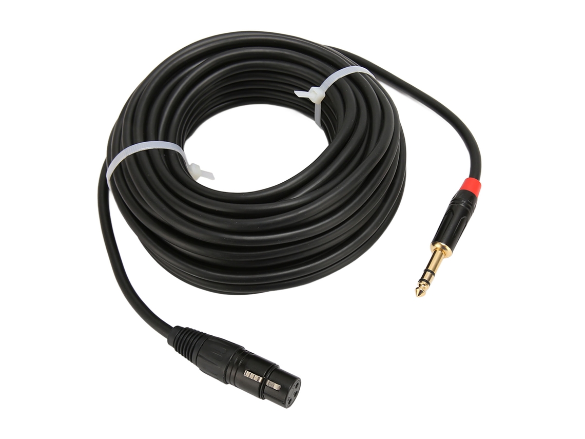 Cable XLR hembra a TRS (interconexión balanceada para estudios de grabación)