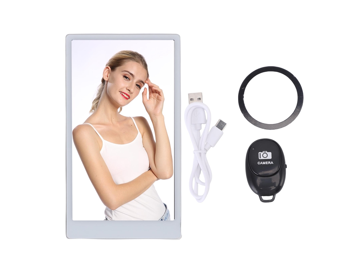 Pantalla Inalámbrica Para Selfies De 4.7 Pulgadas Con Visualización De Cámara Trasera Hd 2k Para Vlog Y Transmisión En Vivo De Teléfonos Móviles