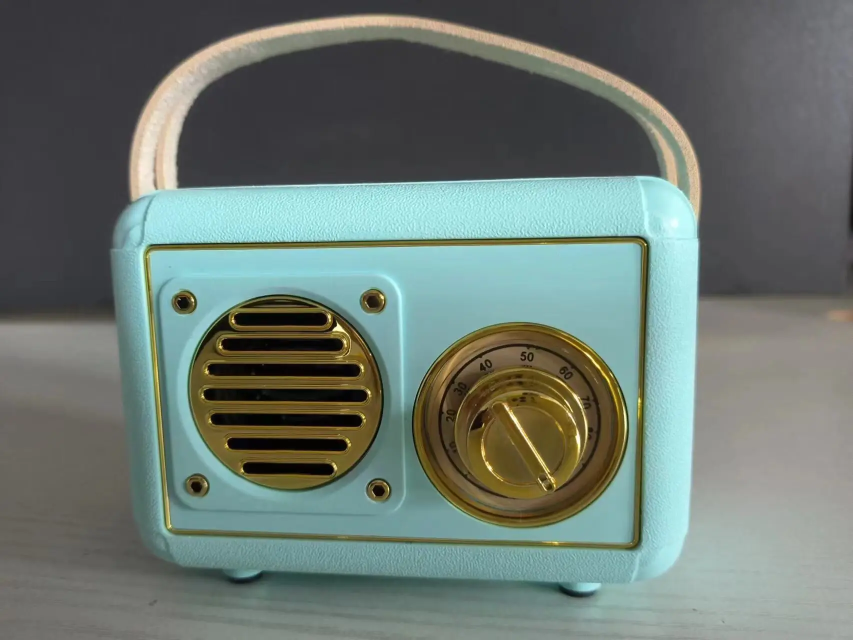 Radio Fm Retro (azul) - Altavoz Bluetooth Retro - Reproductor Tf/usb/auriculares - Radio Recargable