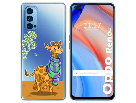 Carcasa Oppo Reno 4 5G TUMUNDOSMARTPHONE Dibujos Transparente