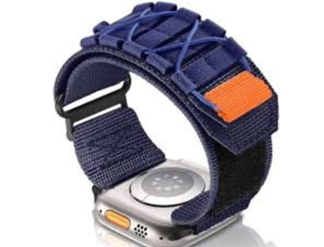 Correa Nylon Militar para Apple Watch Se 44Mm Azul ¡ANTIMPACTO!