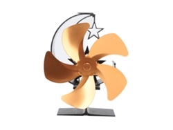 Ventilador De 5 Aspas Para Estufa De Leña, Impulsado Por El Calor, Silencioso, Para Acampar Y Pescar En El Hielo.