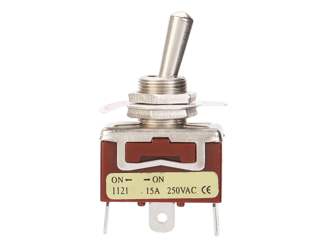 5 Interruptores De Palanca On De 12 Mm, 3 Pines, 2 Posiciones, 15 A, 250 V, Modelo 1121 Spdt