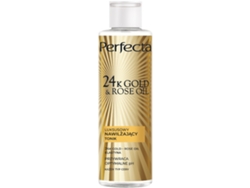Perfecta 24k Oro Aceite De Rosa Tónico Facial Hidratante Lujo, 200 Ml