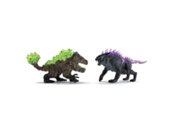 Figuras del dúo Lynx of Darkness vs Stone Crusher, SCHLEICH 70827 Eldrador Creatures, 6 años