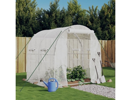 Invernadero VIDAXL con Estructura de Acero Blanco 4 m² 2x2x2 m