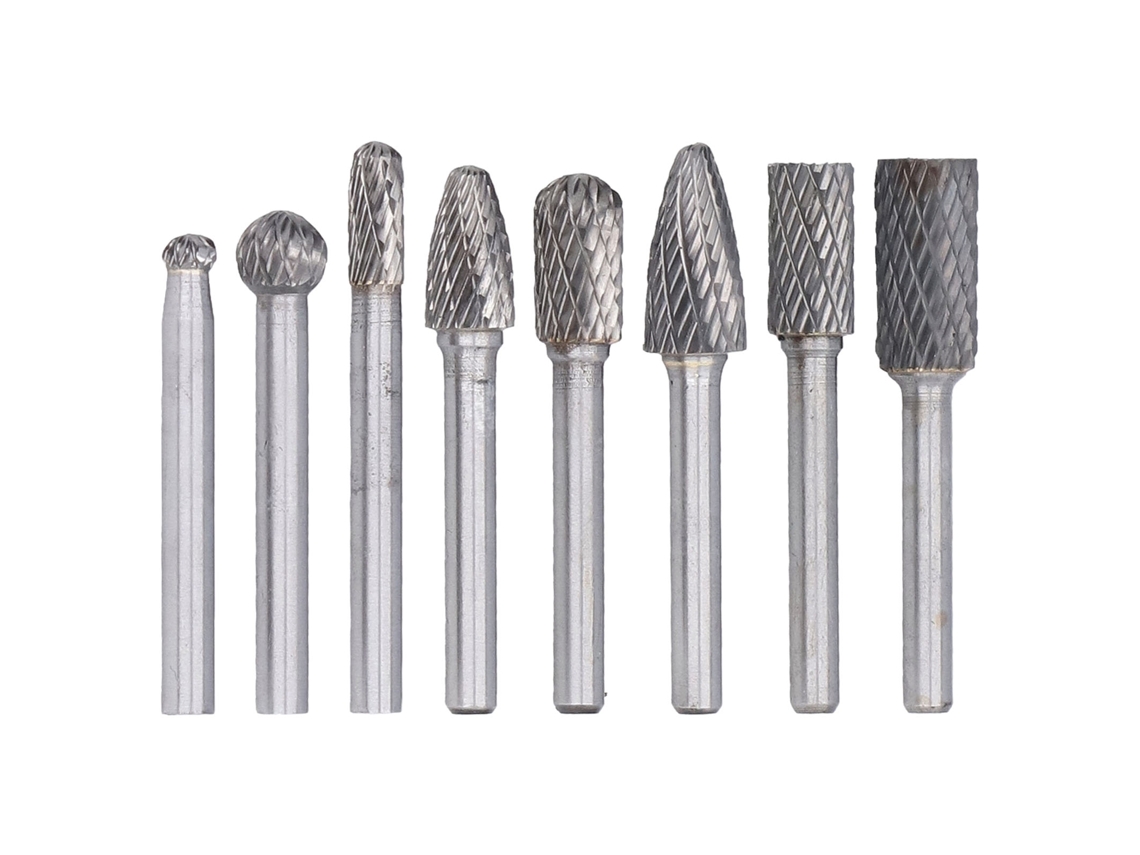 Juego De 8 Brocas Rotativas De Doble Corte De Aleación Yg8 Para Amoladoras Angulares Y Herramientas De Ingeniería.