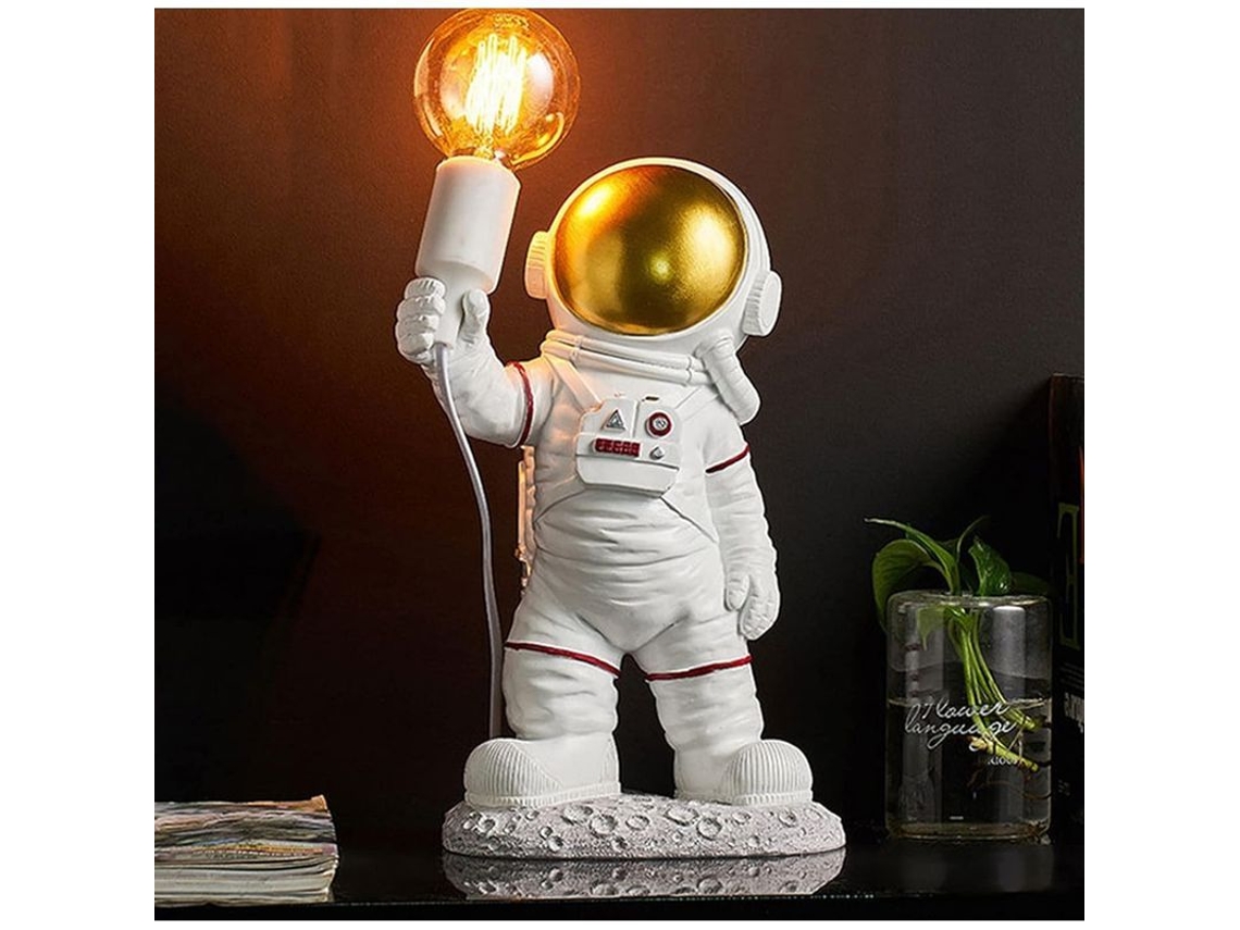 2026-lâmpada De Parede Astronauta E27 Resina Moderna Decoração Quarto Criança Sala Iluminação Lar