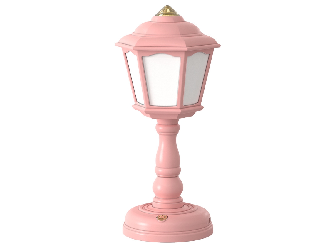 Luz Noturna Recarregável Retro - Rosa JEIIBRZUI