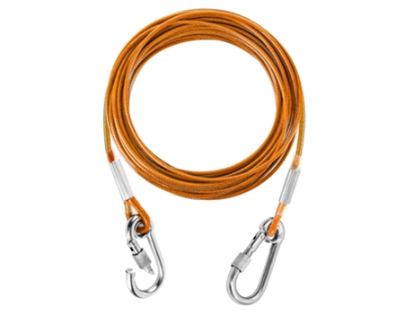 Cable para carrito con amarre para perros, correa reflectante resistente para perros grandes, color naranja, 5mm de ancho ZMDECQNA