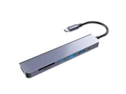Concentrador Usb-c, Adaptador Multipuerto Usb-c, Estación De Acoplamiento 7 En 1