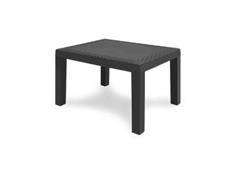 Mesita De Jardín Auxiliar De Plástico Jack Antracita 594640 cm