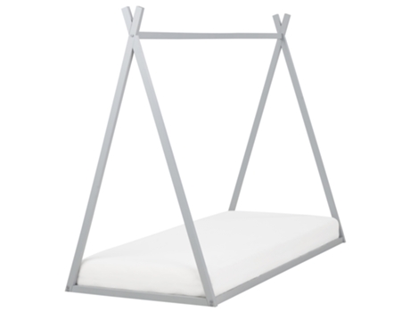 Cama Forma Casita Saurat BELIANI Gris (206x94x161)