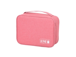 Bolsa de almacenamiento de cables de tela Oxford, separada para dispositivos electrónicos de viaje, cargadores, cables y discos duros.