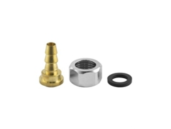Juego de tuercas de latón de 1/2", niple de junta de gas, 1/2"