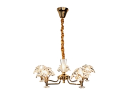 Lámpara De Techo De Cristal Pibaogu Asled-826 (dorado)