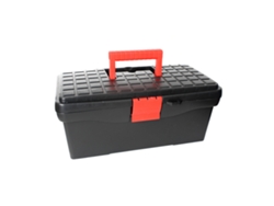 Caja De Herramientas Portátil De 2 Niveles, Abs Resistente, Para Guardar Herramientas Domésticas, 36,5 X 18,5 X 17,5 Cm.