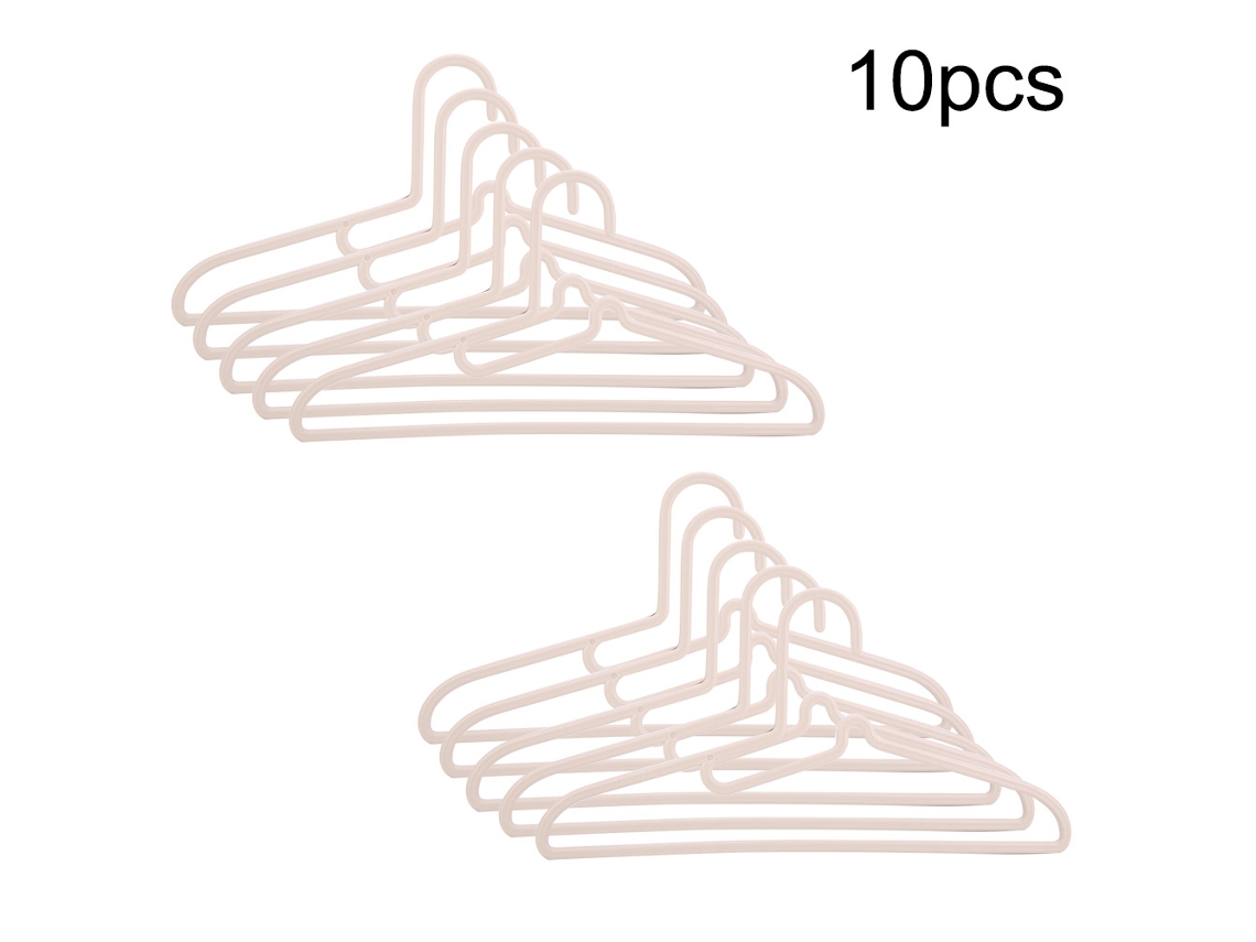 Juego De 10 Perchas Multifuncionales De Plástico Con Barra Para Corbatas Y Bufandas, Ahorran Espacio (albaricoque)