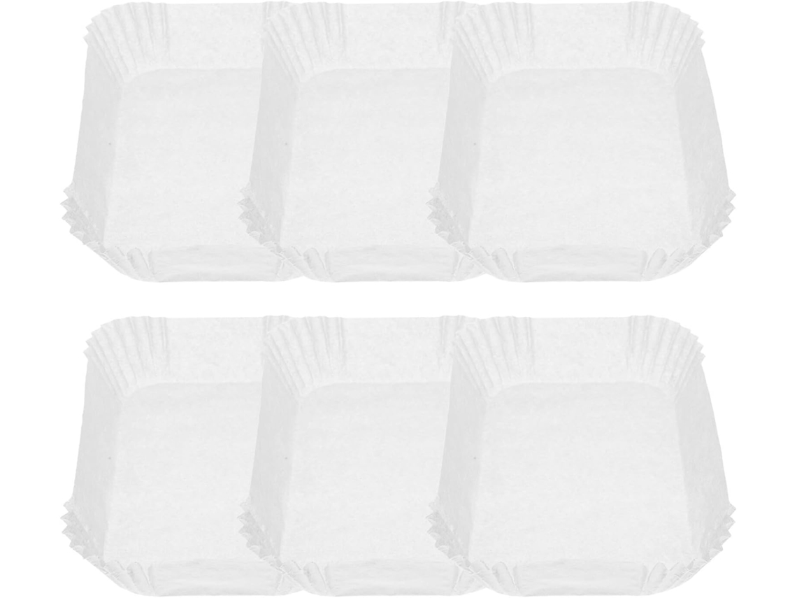 Forros De Papel Antiaderentes Para Fritadeira A Ar, Resistentes Ao Calor E Ao Óleo, Conjunto Com 100 Unidades, Adequados Para Assar E Cozinhar, Fáceis De Usar E Descartáveis.