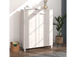 Zapatero Organizador Hamar 85X40X108 Cm Pino Macizo Blanco