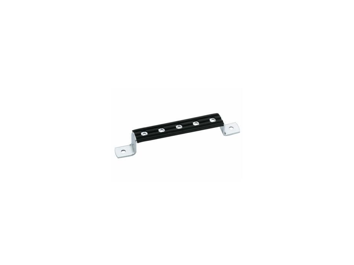 10 Bases Clip Omega Isofónicas M6 20 x 3 mm, L. 465 mm, 16 Orificios - ABSI016 - Índice