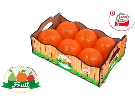 MuÁÂÁÂÁÂÁ±eca PALAU Caja Madera Con 6 Naranjas 24,5 X 15,5 X 9 Cm (Edad MÁÂÁÂÁÂÁ nima: 3 AÁÂÁÂÁÂÁ±os)