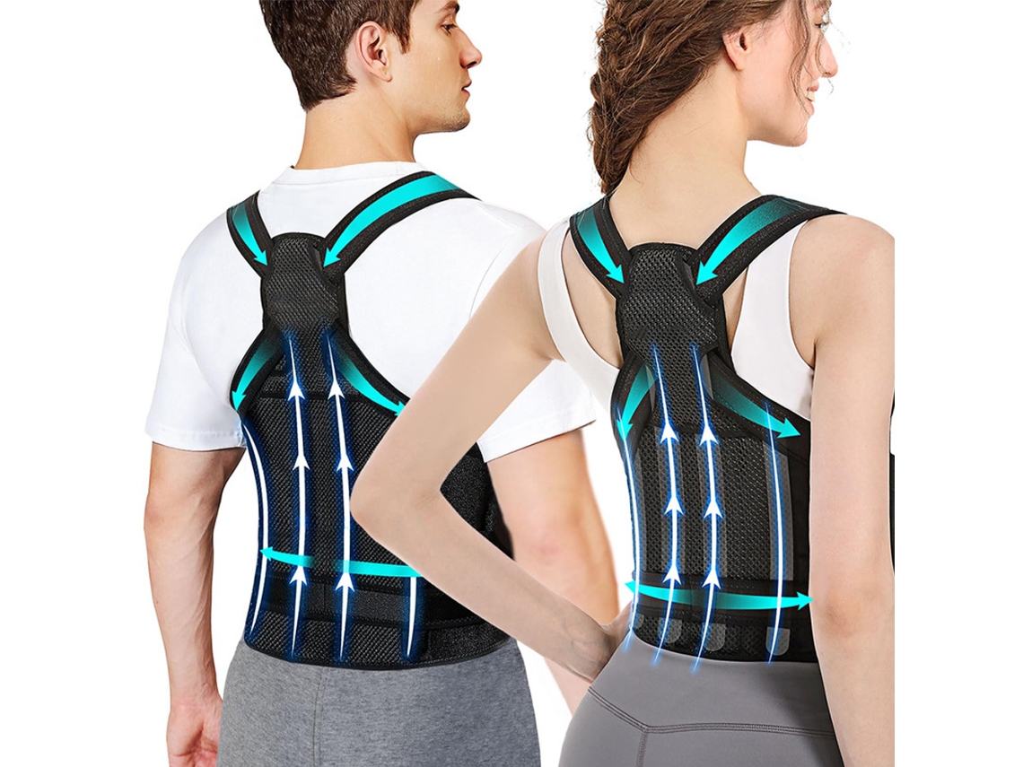 Cinturón de soporte lumbar (paquete de 1) que ofrece soporte para la espalda superior e inferior. Mdug (negro, talla L)