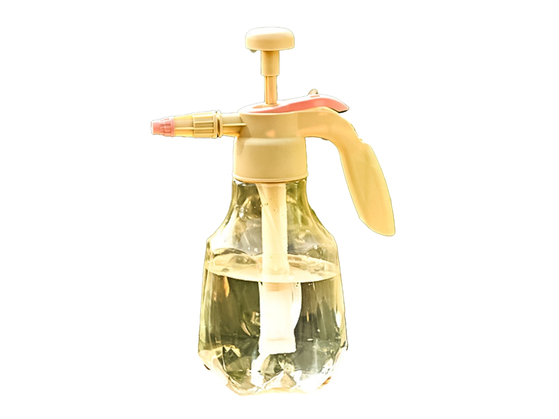 Botella Pulverizadora A Presión De 1,5 L Para Jardín, De Plástico, Niebla Fina, Ajustable, Amarilla.