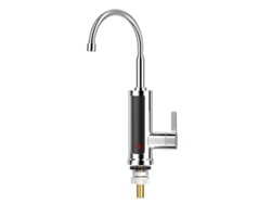 Grifo de cocina Eifson, grifo eléctrico instantáneo con tubo universal giratorio de 360°, acero inoxidable, pantalla LED