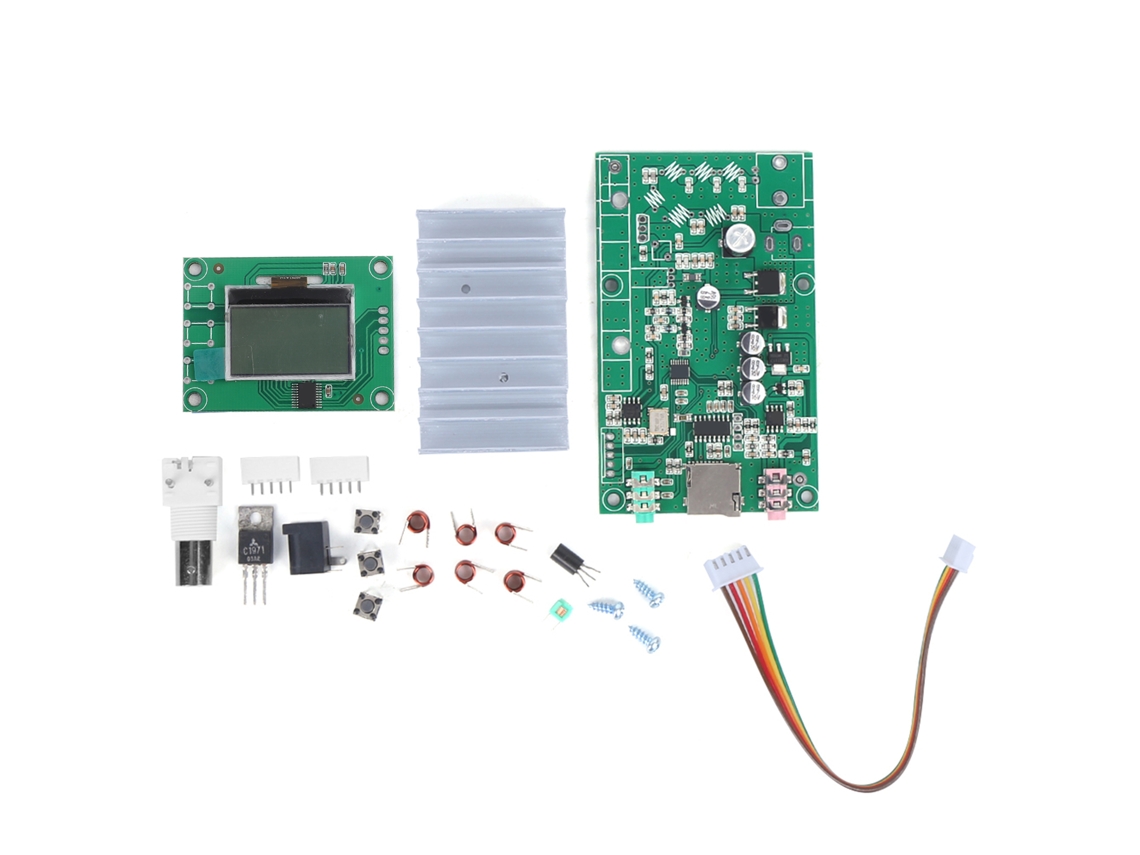 Módulo De Transmisor Fm Pll Estéreo 7w Con Lcd 76m‑108mhz Kit De Emisora De Radio