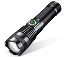 Linterna Led 5 Modos Antorcha Led Con Zoom Para Acampar Al Aire Libre Uso De Emergencia (negro)