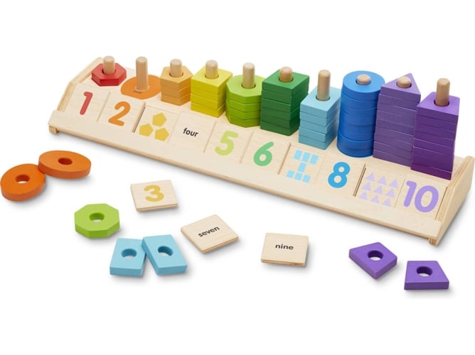 Juego Educativo MELISSA & DOUG Counting Shape Stacker