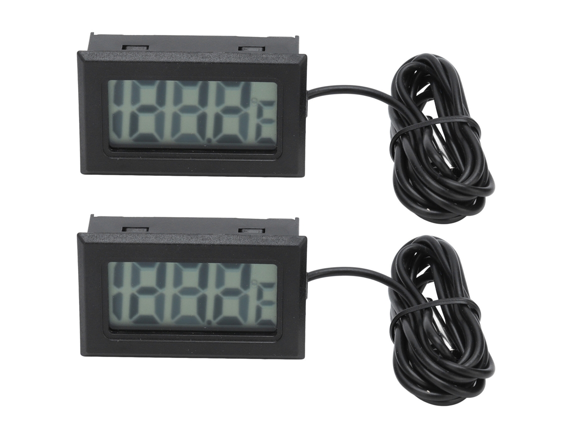 2 Termómetros Digitales Electrónicos Con Sonda Impermeable De -50℃~110℃ (versión Mejorada De 2 S) Para Refrigerador, Congelador Y Acuario.