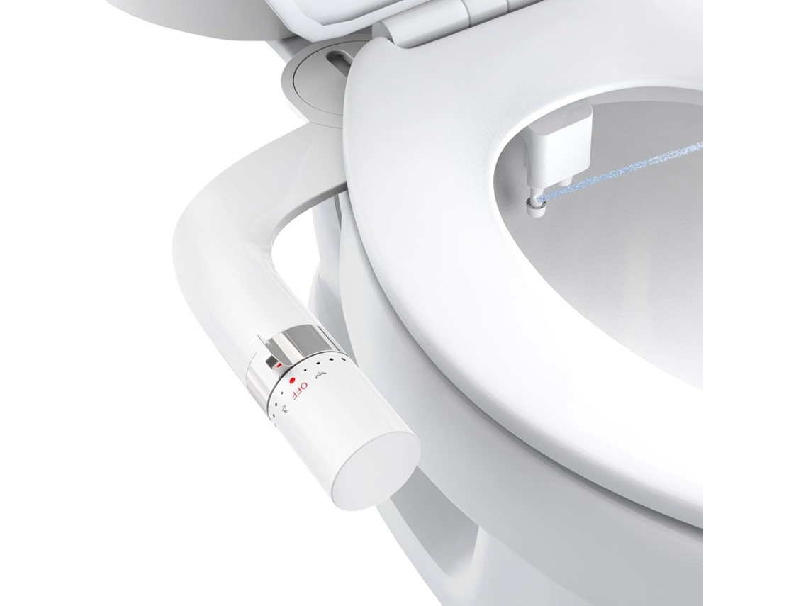 Bidé Branco No Eléctrico Bico Doble Presión Ajustable Para Vaso Existente Lavado Femenino