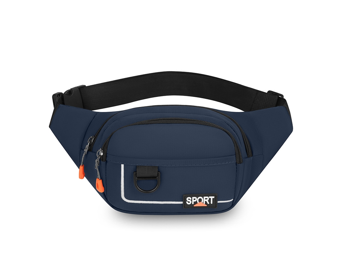 Riñonera Deportiva Para Hombre, Impermeable Y Ligera,azul Oscuro Digitallab