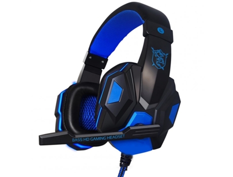 Auriculares Juegos con cable para Ps4 Xbox One Nintendo Switch Ipad Pc Azul