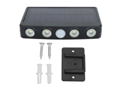 Luces solares para vallas de jardín, modelo 2026, con sensor de movimiento, 3 modos de iluminación, clasificación de impermeabilidad IP44 y luz blanca.