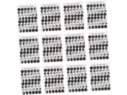 50 Hojas De Pegatinas Para Scrapbooking, Pequeño Juego De Papel Decorativo Con Fases Lunares Para Diarios Y Regalos