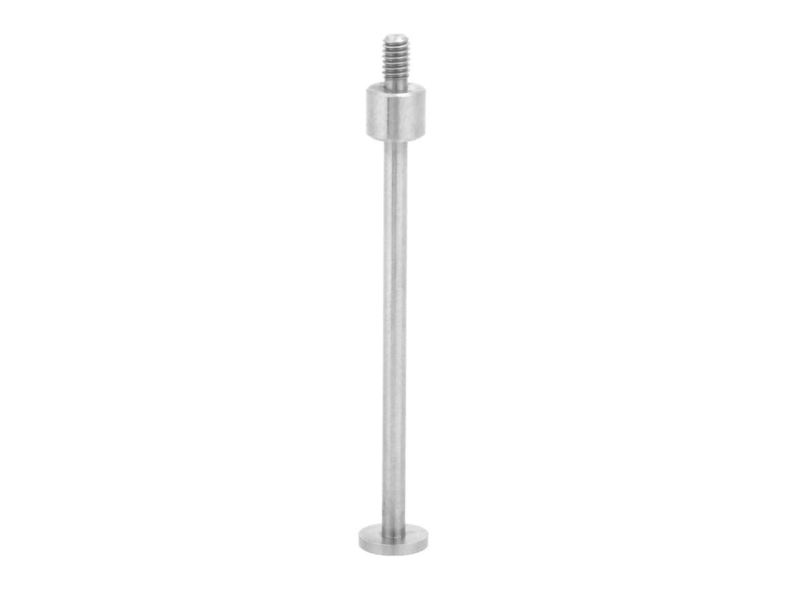 Sonda de comparador de cuadrante plano con rosca M2.5, acero HSS para ensayos T9.