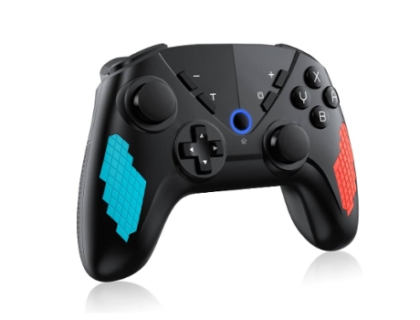 Controlador inalámbrico Switch PRO con giroscopio de 6 ejes, turbo, vibración dual, Bluetooth recargable CHRONUS